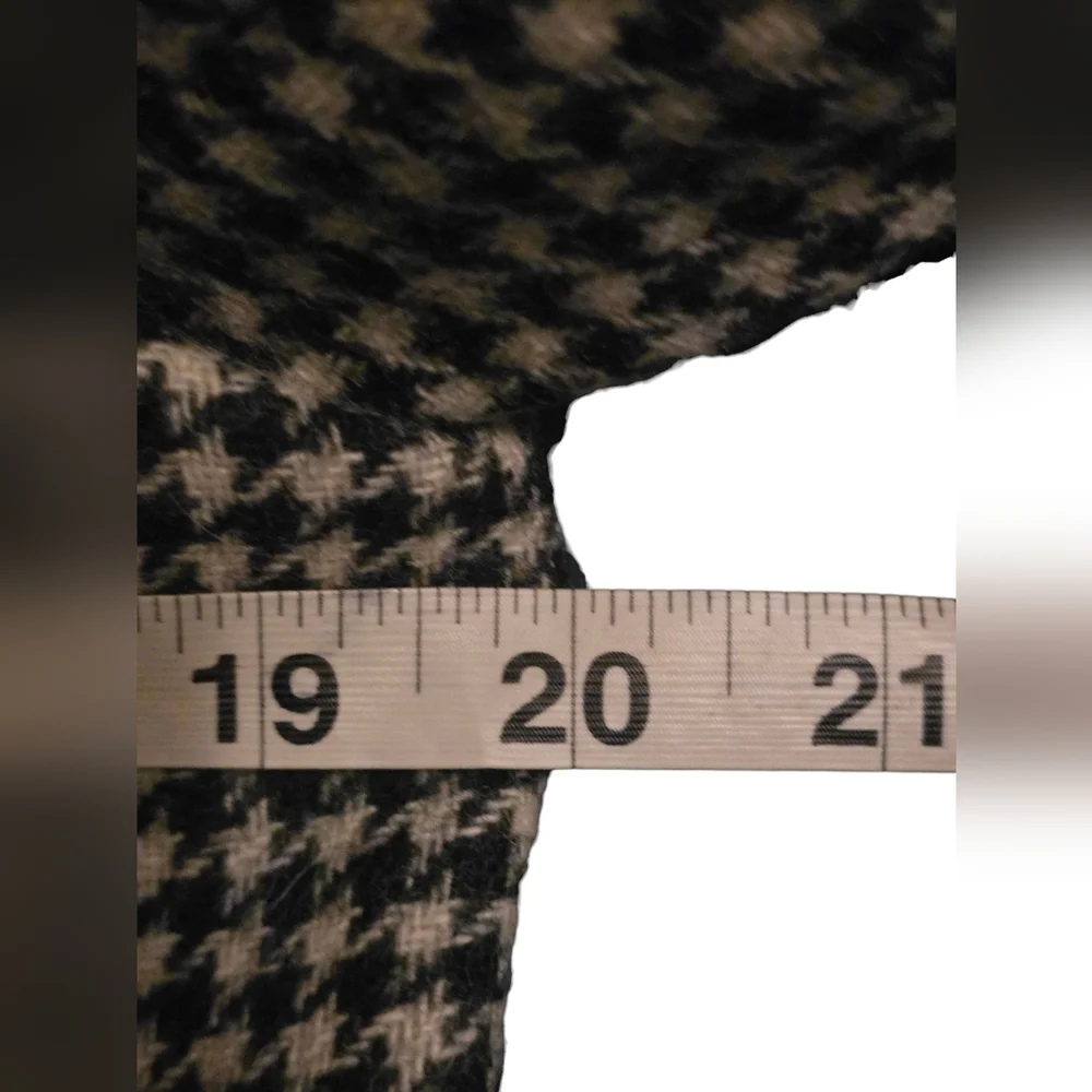 J.Crew Houndstooth Bomber Jacket Sz. S Preppy Wool